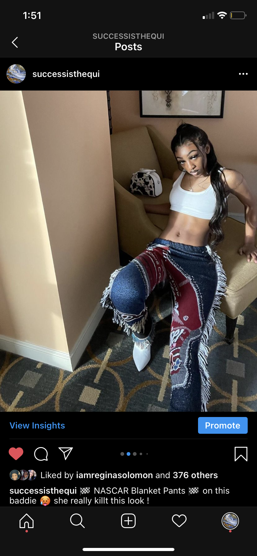 NASCAR (themed) Tapestry Pants